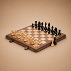 Jogo de Xadrez Clássico Dobrável Portátil Madeira Premium