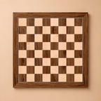 Tabuleiro de Xadrez Profissional Torneios Madeira Maple Marchetado com Capa