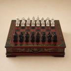 Jogo de Xadrez Guerreiros de Terracota Madeira