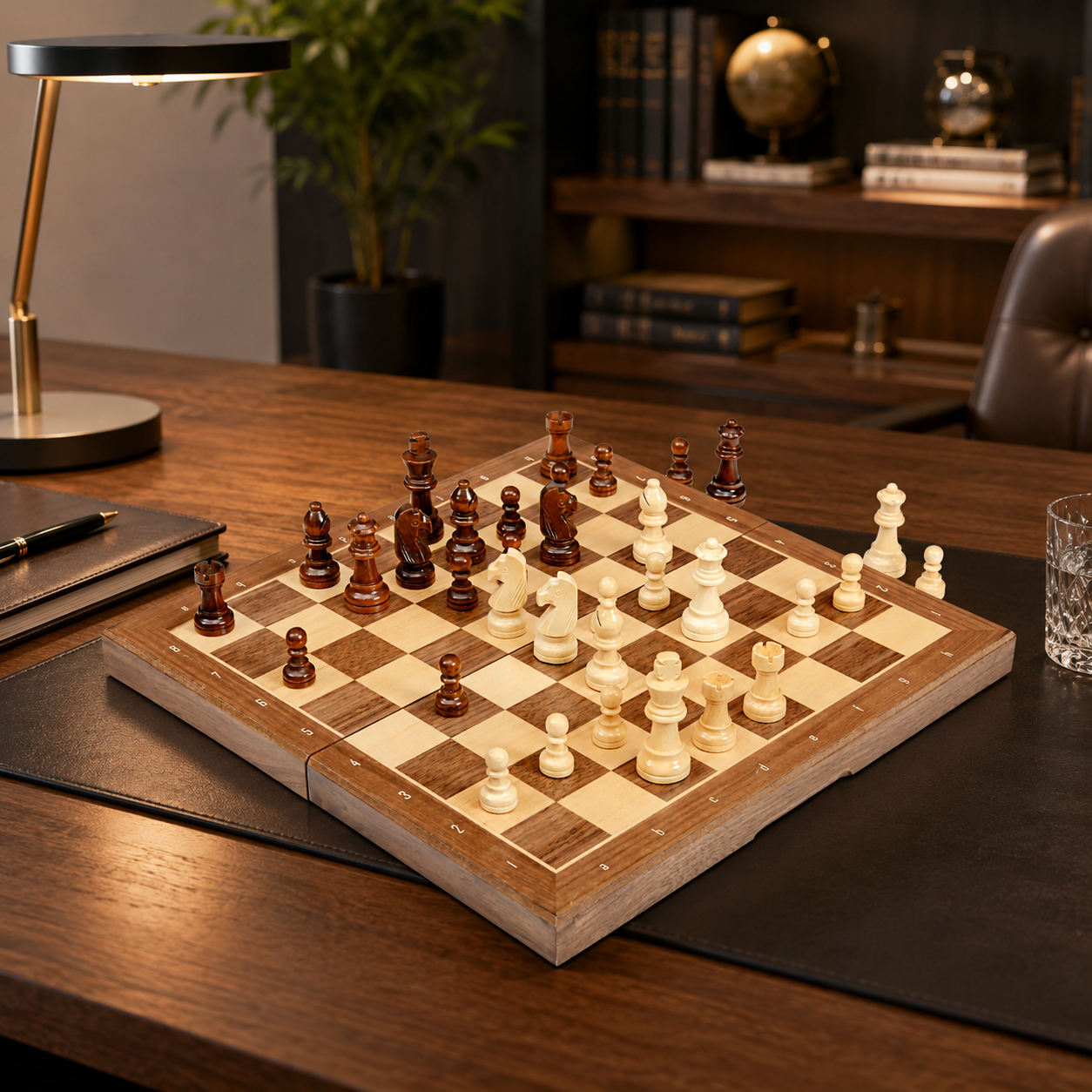 Jogo de Xadrez World Chess Original Magnético Portátil
