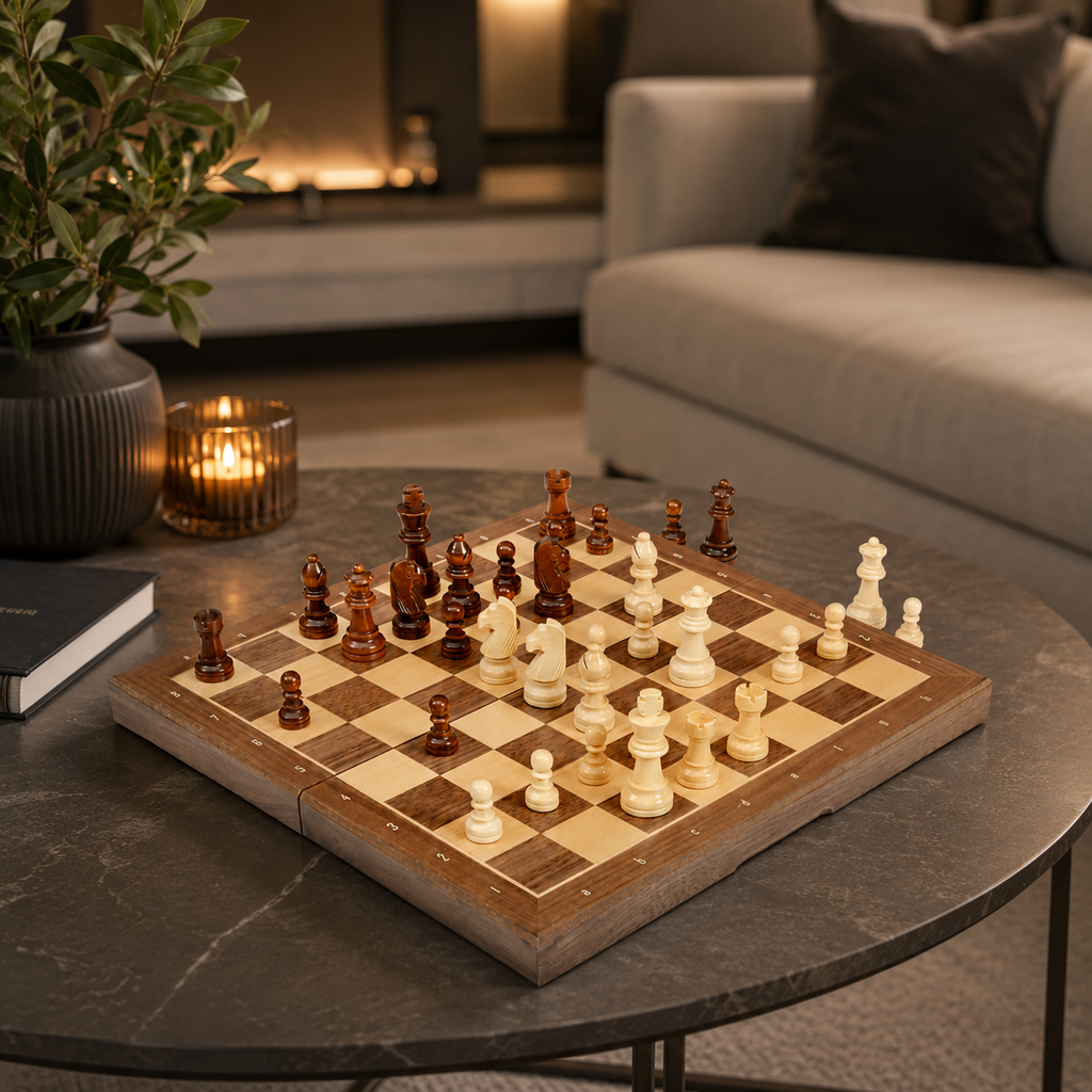 Jogo de Xadrez World Chess Original Magnético Portátil