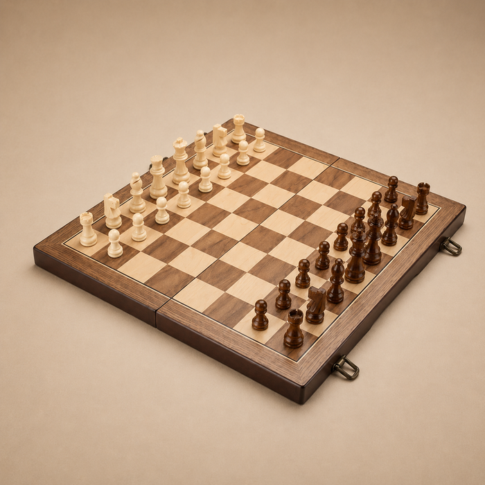 Tabuleiro de Xadrez Imperial Dobrável Magnético