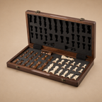 Tabuleiro de Xadrez Imperial Dobrável Magnético