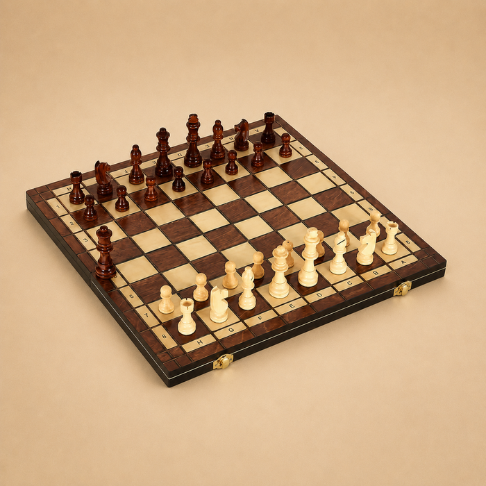 Jogo de Xadrez Escovado Magnético Portátil