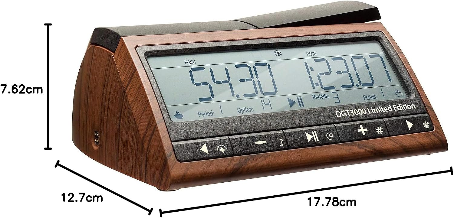 Relógio de Xadrez Digital Edição Limitada FIDE DGT3000