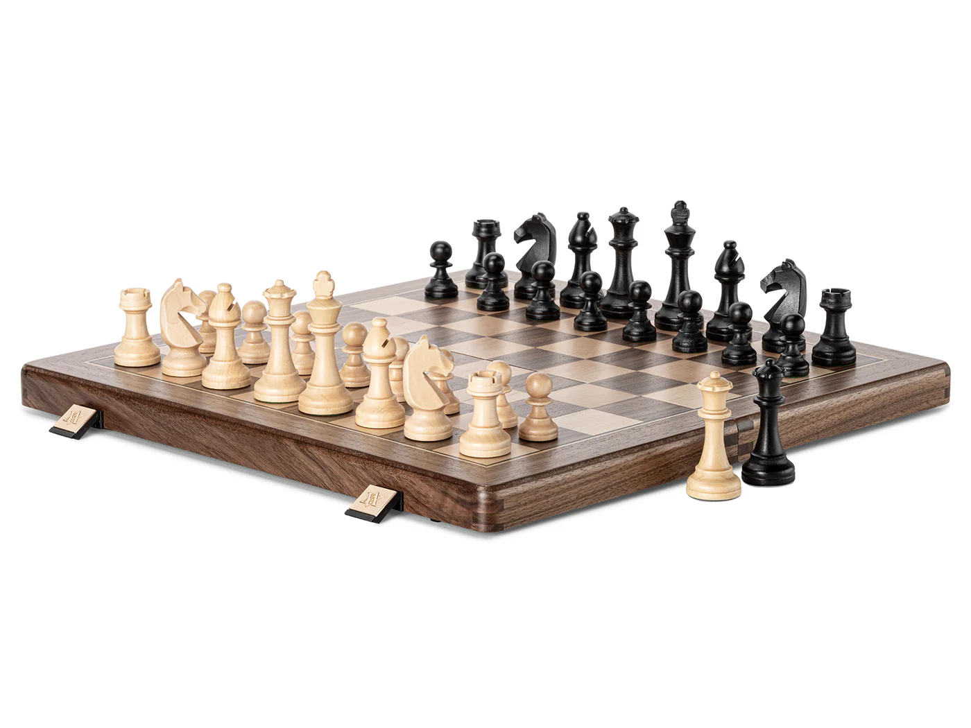 Jogo de Xadrez Clássico Dobrável Portátil Madeira Premium