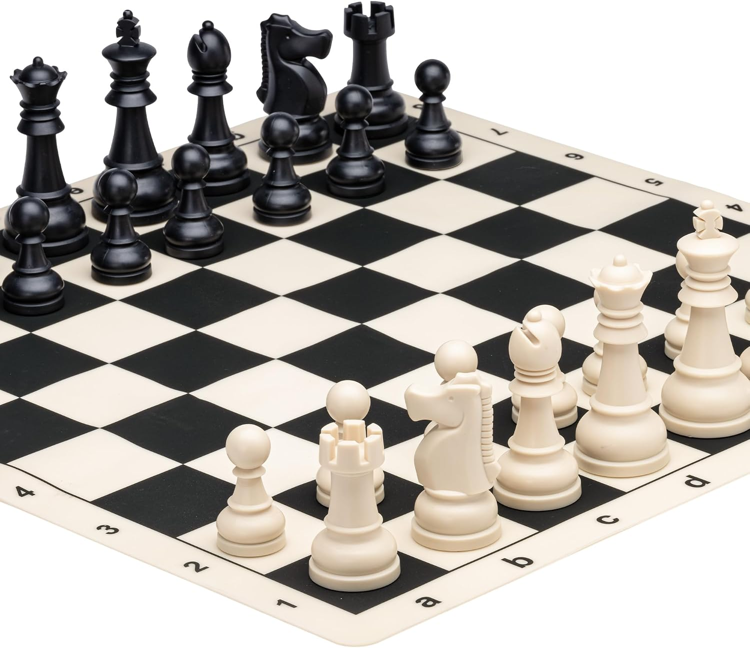 Jogo de Xadrez Portátil Dobrável de Silicone Staunton